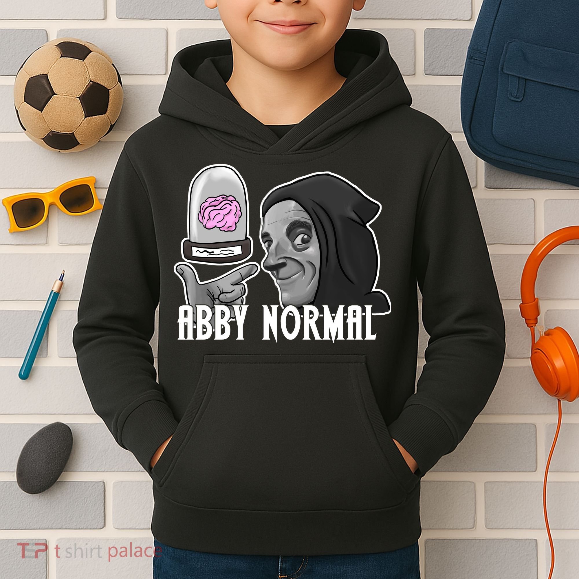Abby Normal Abnormal Brain  Kids Hoodie