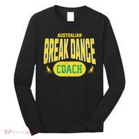 Australian Breakdance Coach Costume Outfit Halloween Party Long Sleeve Shirt thumb 0