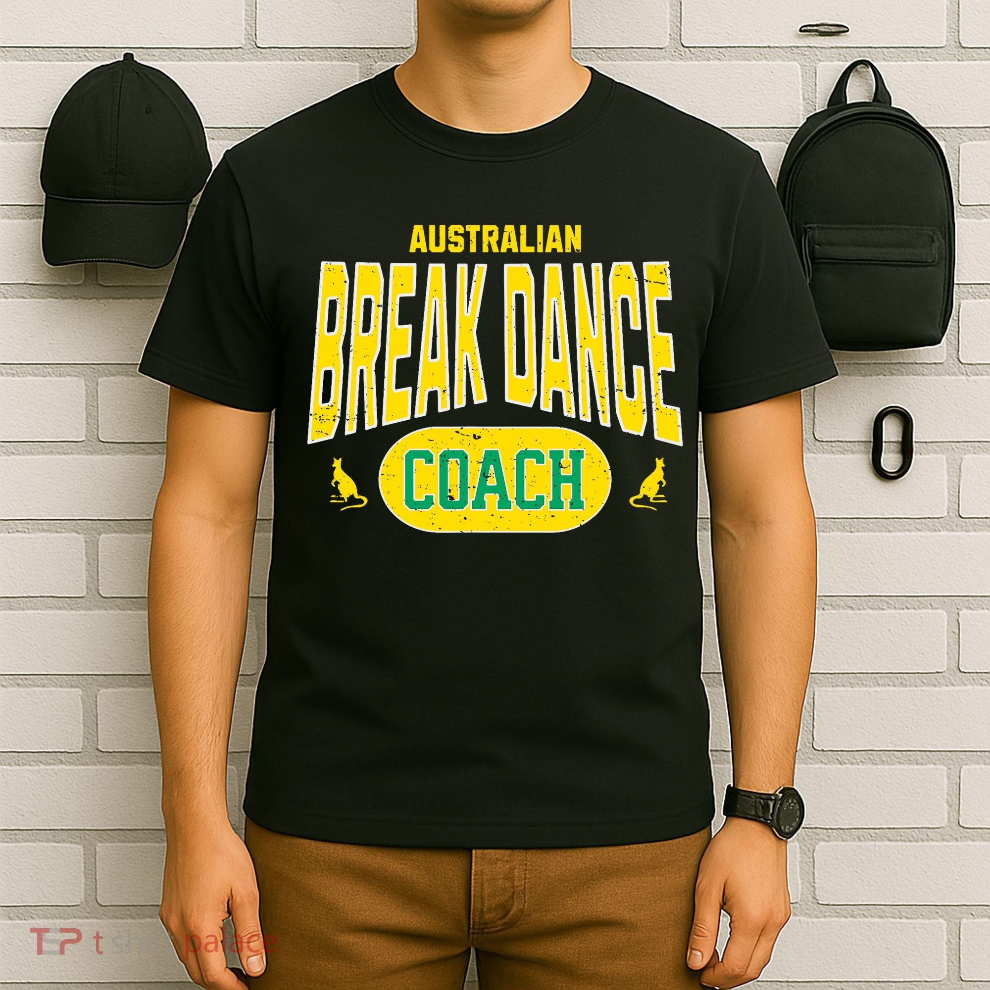 Australian Breakdance Coach Costume Outfit Halloween Party T-Shirt