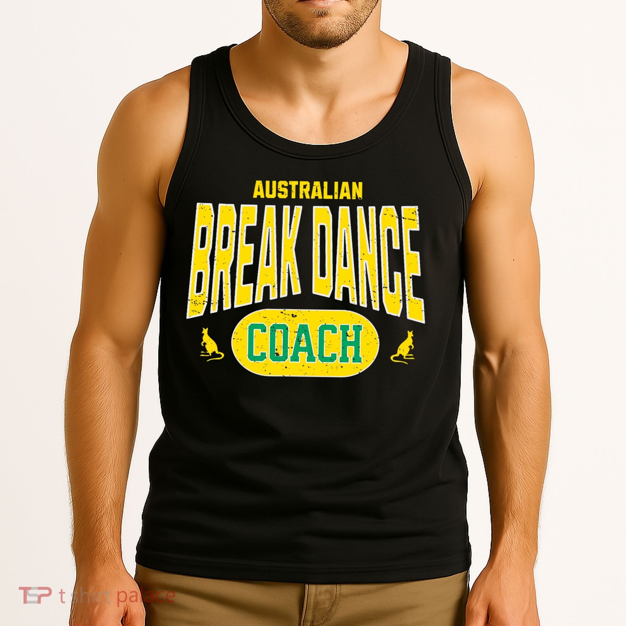 Australian Breakdance Coach Costume Outfit Halloween Party Tank Top