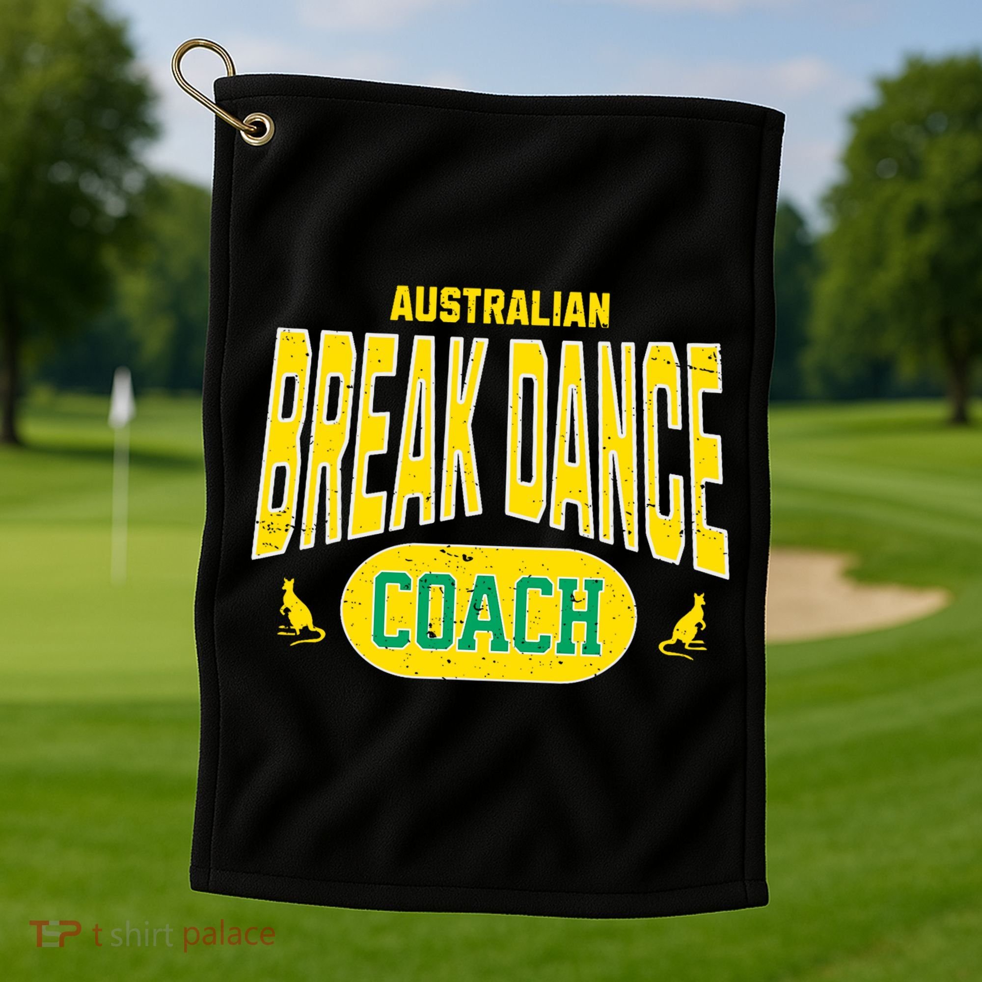 Australian Breakdance Coach Costume Outfit Halloween Party Golf Towel