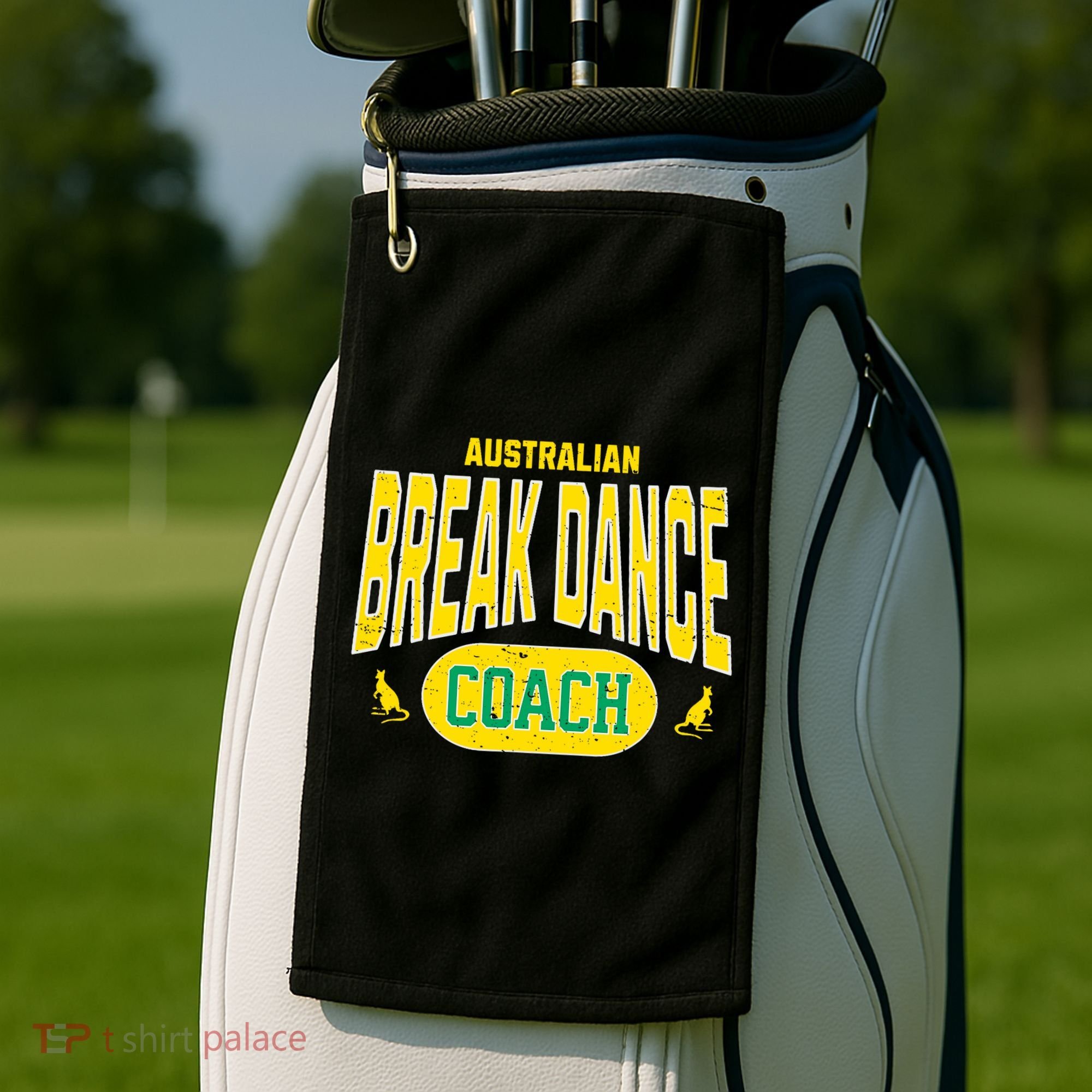 Australian Breakdance Coach Costume Outfit Halloween Party Golf Towel