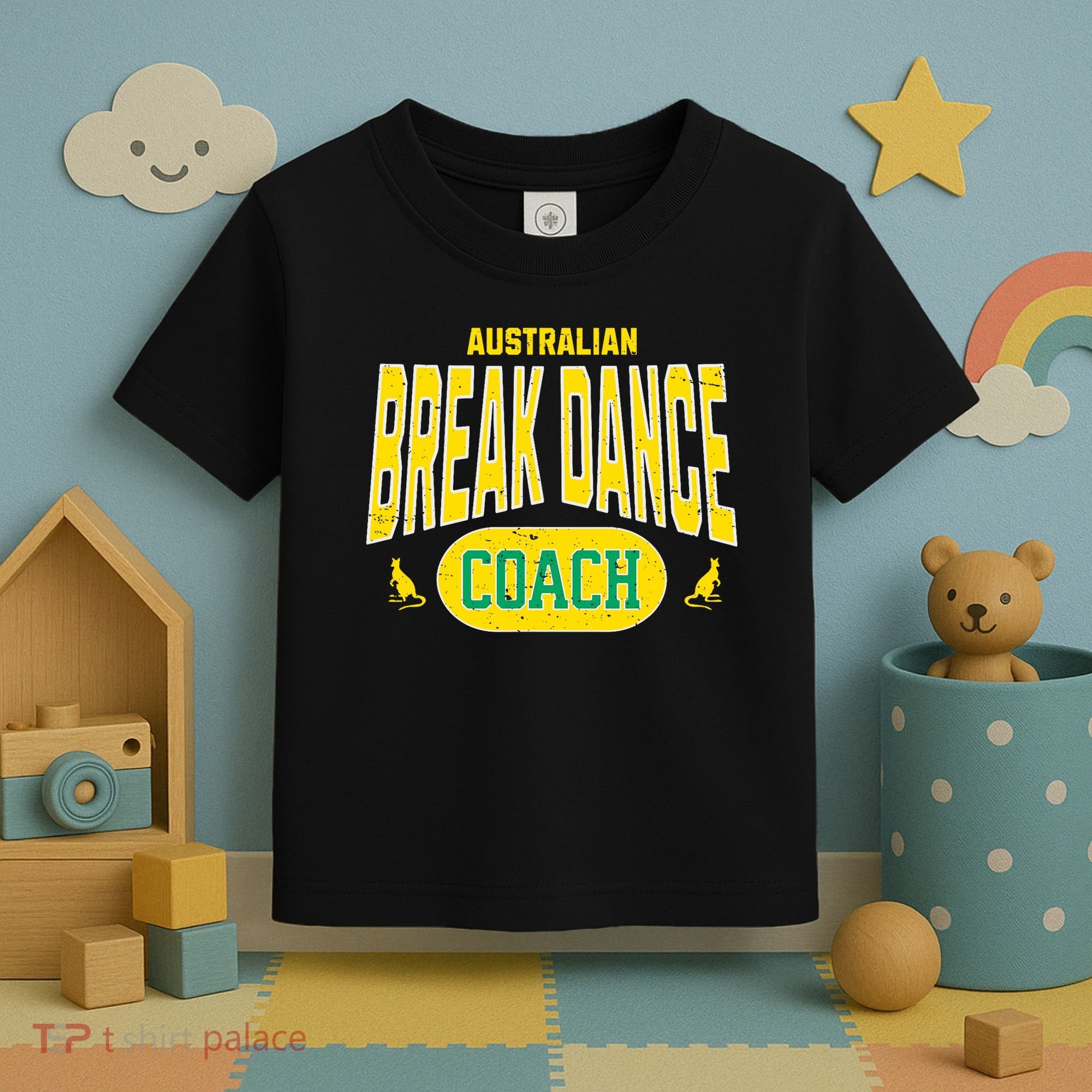 Australian Breakdance Coach Costume Outfit Halloween Party Toddler T-Shirt