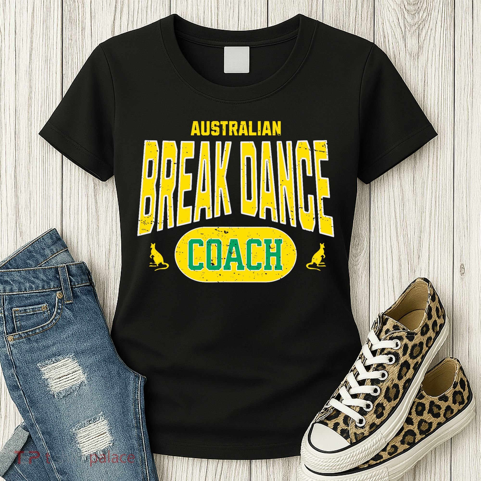 Australian Breakdance Coach Costume Outfit Halloween Party Women's T-Shirt