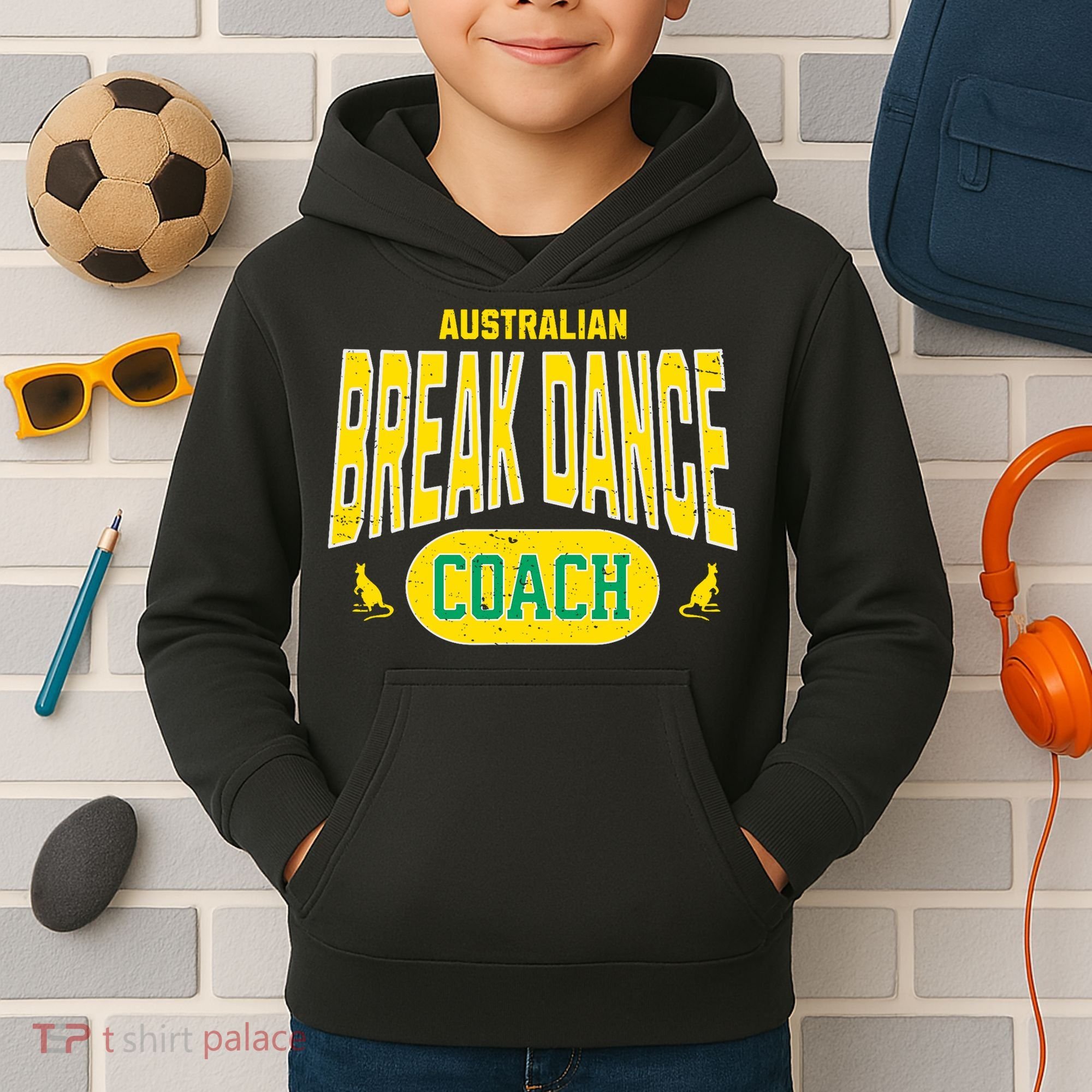 Australian Breakdance Coach Costume Outfit Halloween Party Kids Hoodie