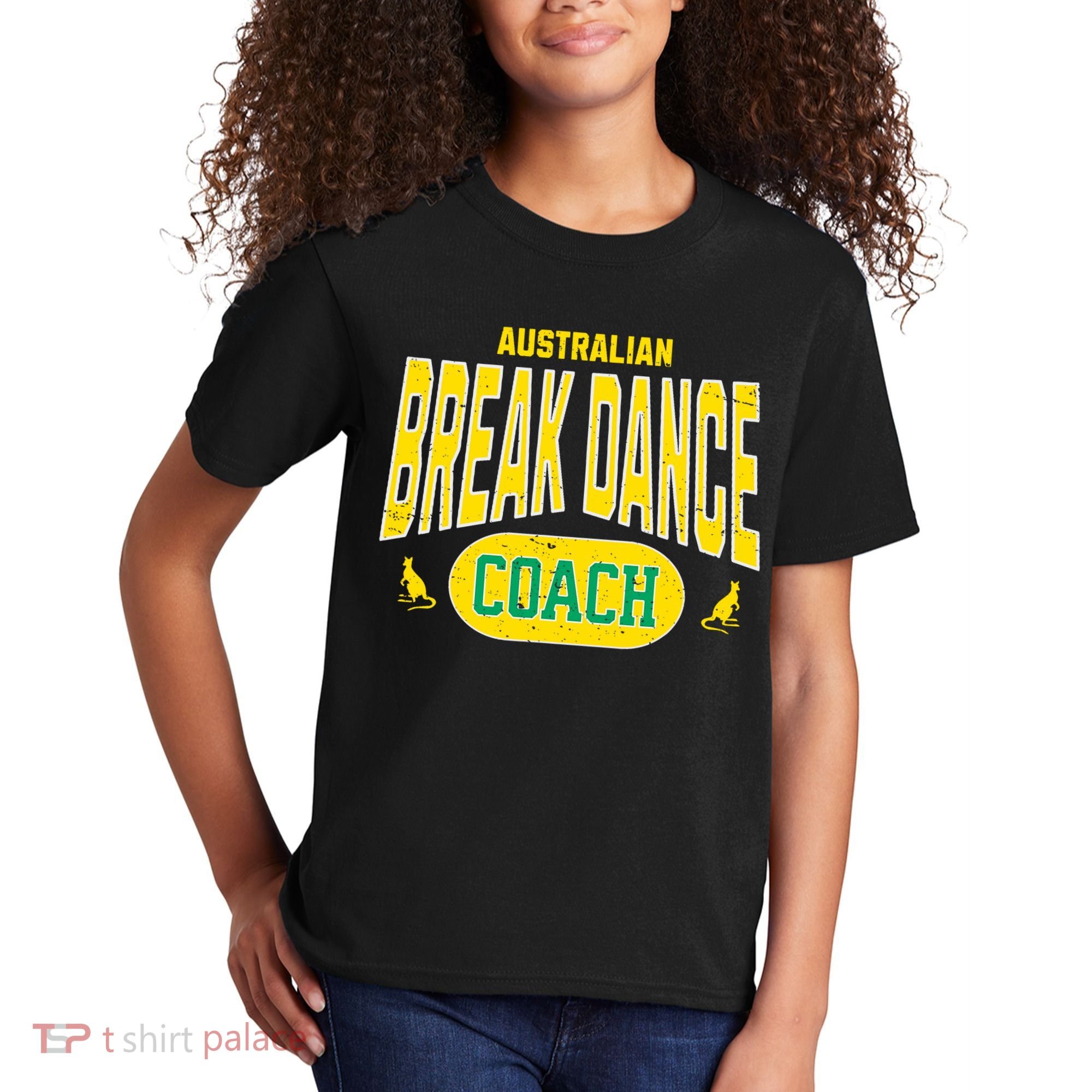 Australian Breakdance Coach Costume Outfit Halloween Party Kids T-Shirt
