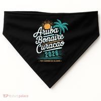 Aruba Bonaire Curacao 2026 The Caribbean Islands USA-Made Doggie Bandana thumb 0