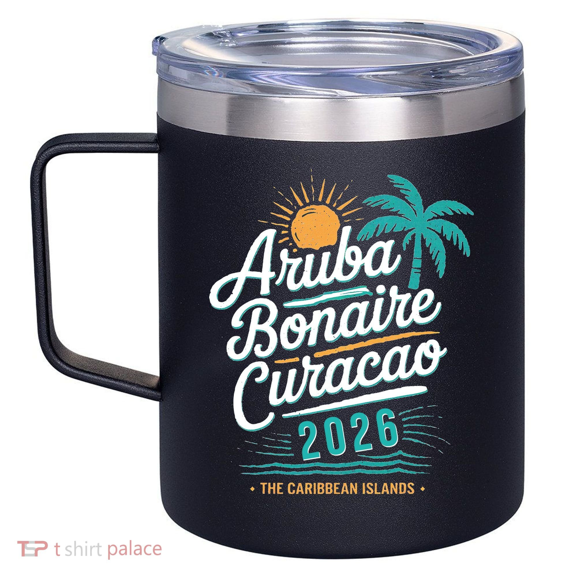 Aruba Bonaire Curacao 2026 The Caribbean Islands 12oz Stainless Steel Coffee Mug