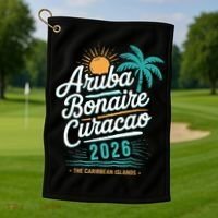 Aruba Bonaire Curacao 2026 The Caribbean Islands Golf Towel thumb 1