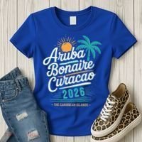 Aruba Bonaire Curacao 2026 The Caribbean Islands Women's T-Shirt thumb 3