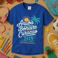 Aruba Bonaire Curacao 2026 The Caribbean Islands Kids T-Shirt thumb 3