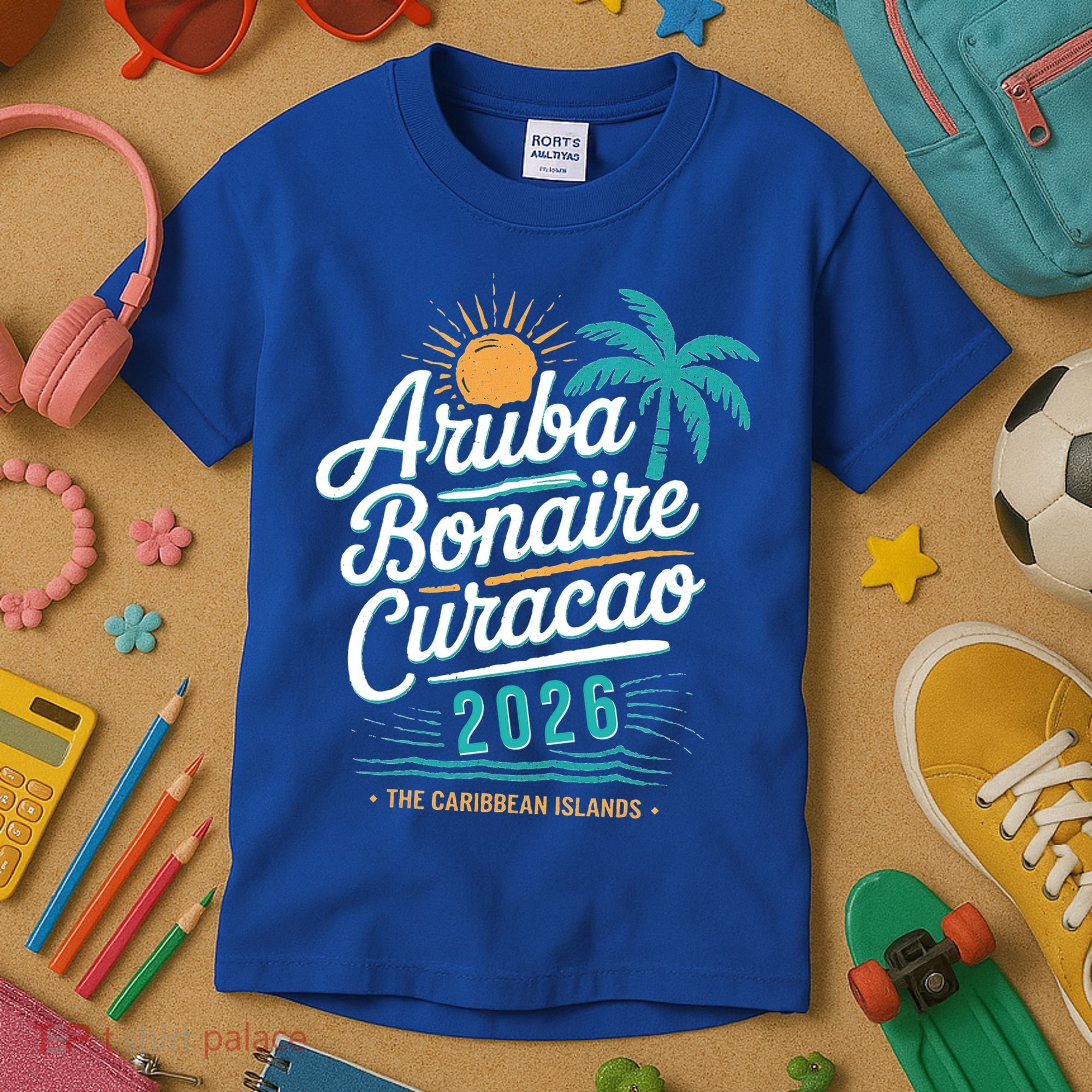Aruba Bonaire Curacao 2026 The Caribbean Islands Kids T-Shirt