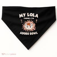 Adobo Bowl Chicken Lola Cuisine Philippine Flag Grandma USA-Made Doggie Bandana thumb 0