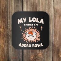 Adobo Bowl Chicken Lola Cuisine Philippine Flag Grandma Coaster thumb 0