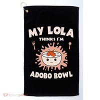 Adobo Bowl Chicken Lola Cuisine Philippine Flag Grandma Golf Towel thumb 0