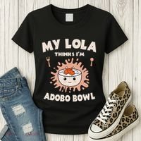 Adobo Bowl Chicken Lola Cuisine Philippine Flag Grandma Women's T-Shirt thumb 3
