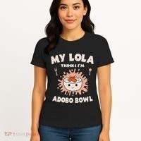 Adobo Bowl Chicken Lola Cuisine Philippine Flag Grandma Women's T-Shirt thumb 4