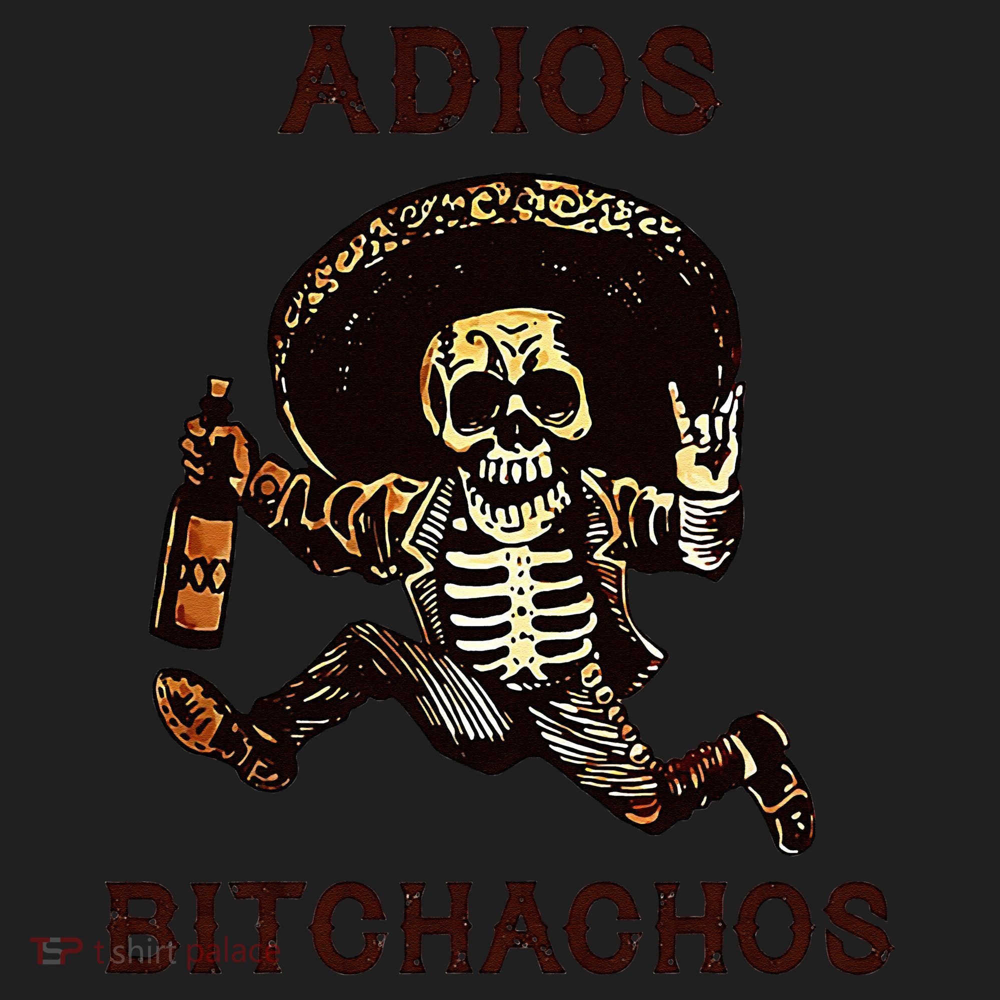 Adios Bitchachos Cinco De Mayo Skeleton Drinking Beanie