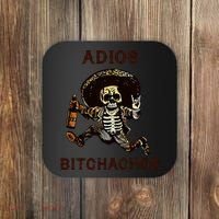 Adios Bitchachos Cinco De Mayo Skeleton Drinking Coaster thumb 0