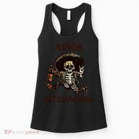 Adios Bitchachos Cinco De Mayo Skeleton Drinking Women's Tank Top thumb 0
