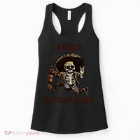 Adios Bitchachos Cinco De Mayo Skeleton Drinking Women's Tank Top thumb 0