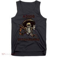 Adios Bitchachos Cinco De Mayo Skeleton Drinking Tank Top thumb 0