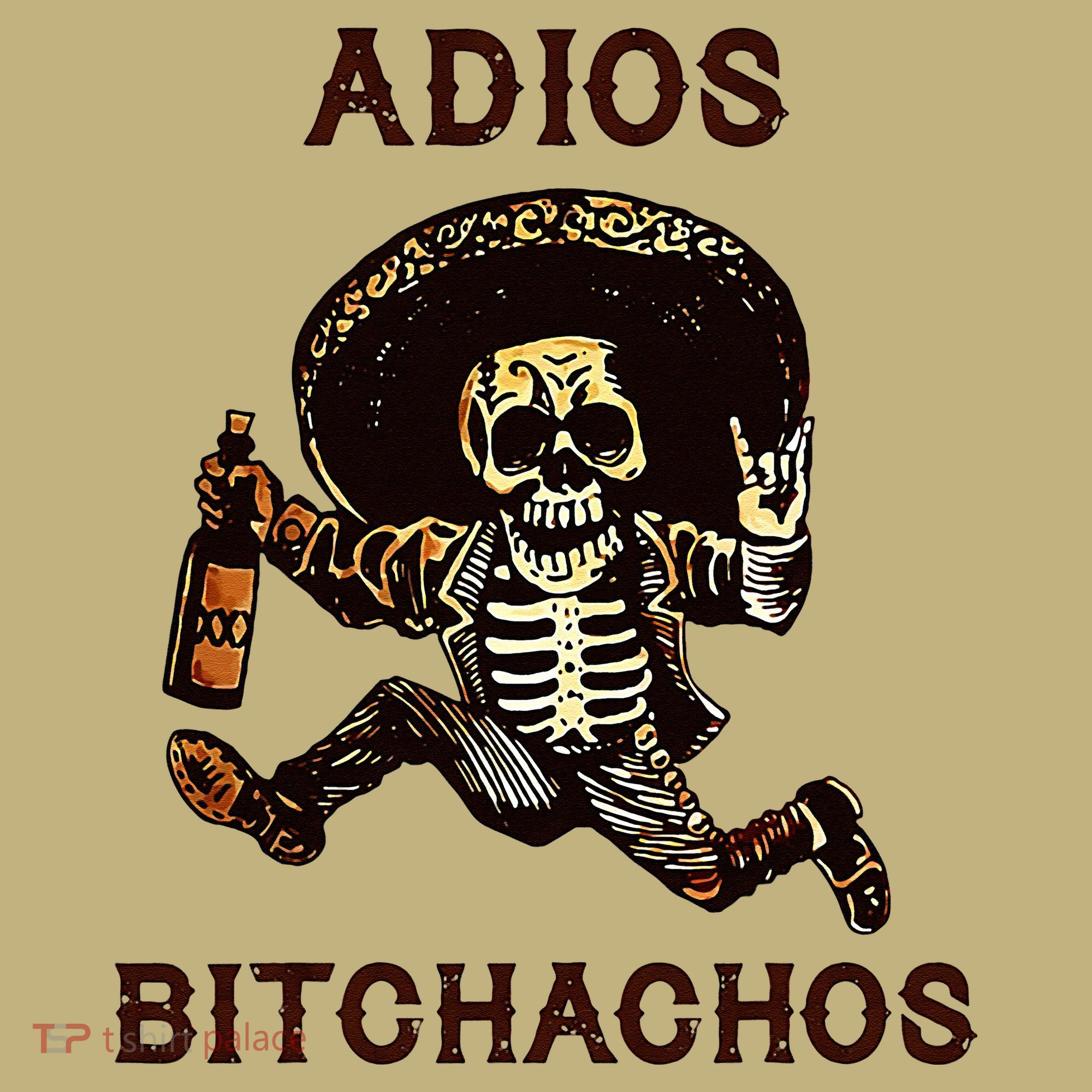 Adios Bitchachos Cinco De Mayo Skeleton Drinking Mousepad