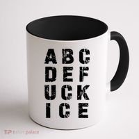 A B C D E FUCK ICE Coffee Mug thumb 1