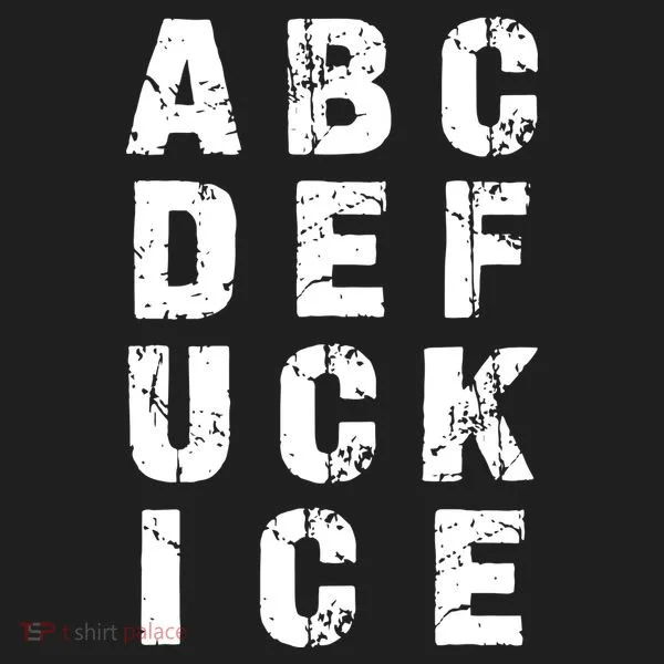 A B C D E FUCK ICE Tumbler