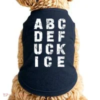 A B C D E FUCK ICE Doggie Tank thumb 0