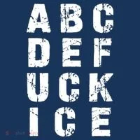 A B C D E FUCK ICE Baby Bodysuit thumb 2
