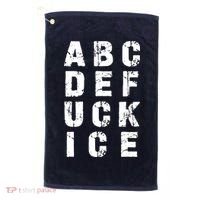 A B C D E FUCK ICE Golf Towel thumb 0