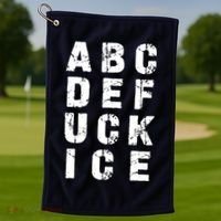 A B C D E FUCK ICE Golf Towel thumb 1