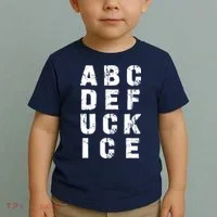 A B C D E FUCK ICE Toddler T-Shirt thumb 2