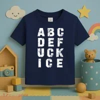 A B C D E FUCK ICE Toddler T-Shirt thumb 3