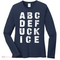 A B C D E FUCK ICE Women's Long Sleeve Shirt thumb 0