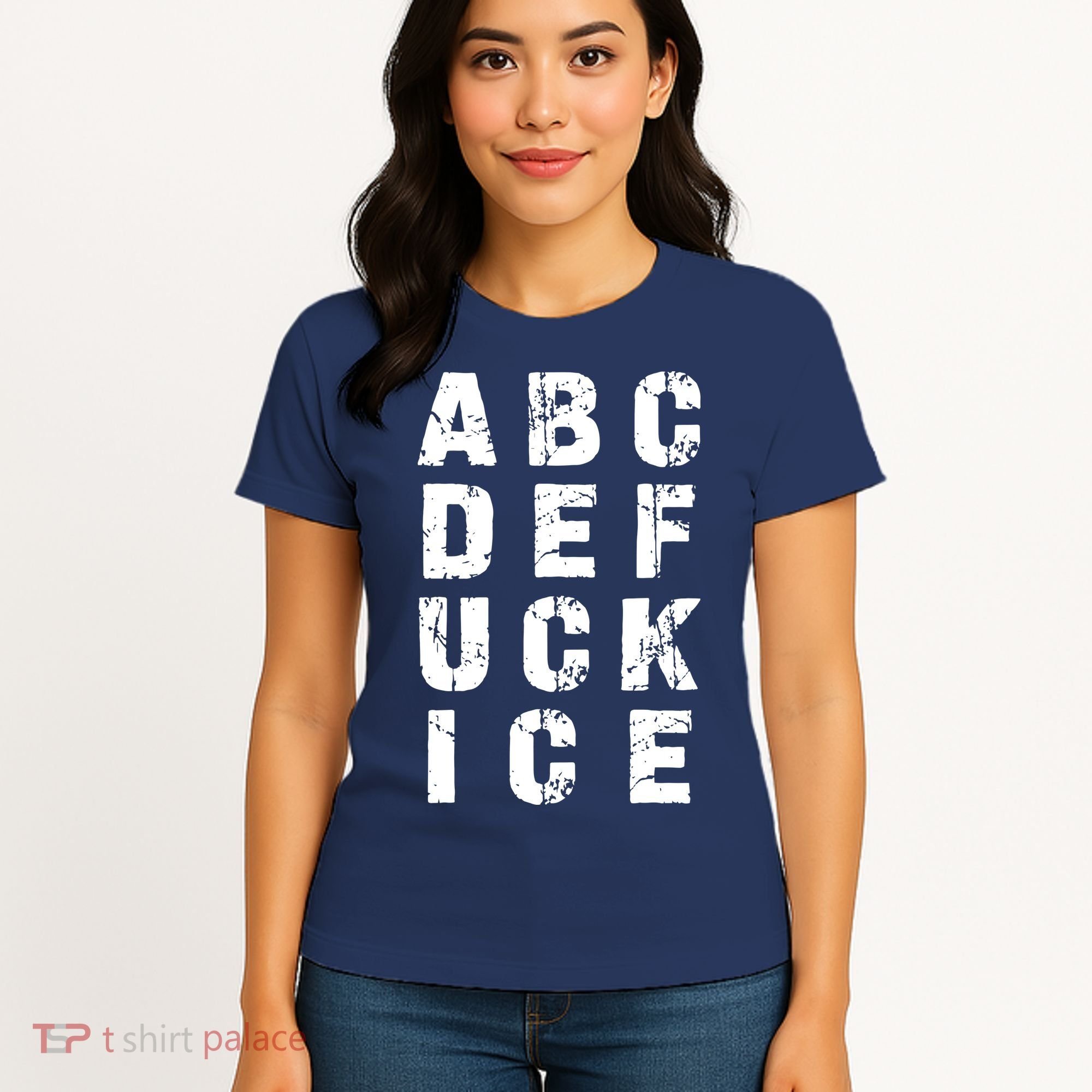 A B C D E FUCK ICE Women's T-Shirt