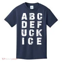 A B C D E FUCK ICE Kids T-Shirt thumb 0