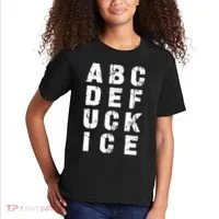 A B C D E FUCK ICE Kids T-Shirt thumb 2