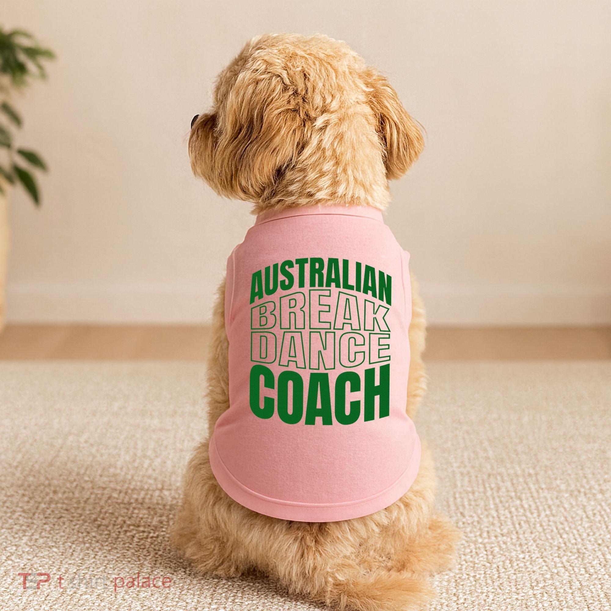 Australian Breakdance Coach Costume Doggie Tank