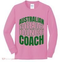 Australian Breakdance Coach Costume Kids Long Sleeve Shirt thumb 0