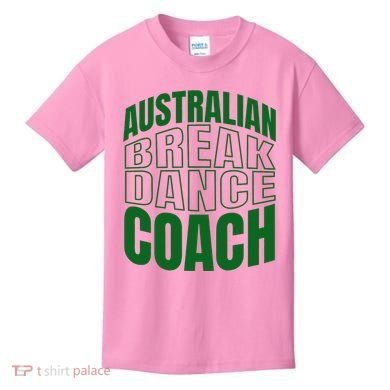 Australian Breakdance Coach Costume Kids T-Shirt