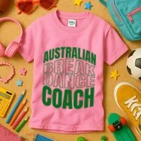 Australian Breakdance Coach Costume Kids T-Shirt thumb 3