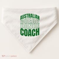 Australian Breakdance Coach Costume USA-Made Doggie Bandana thumb 0
