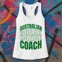 Australian Breakdance Coach Costume Women's Tank Top thumb 3