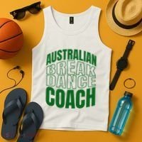 Australian Breakdance Coach Costume Tank Top thumb 4