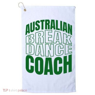 Australian Breakdance Coach Costume Golf Towel