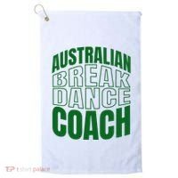 Australian Breakdance Coach Costume Golf Towel thumb 0