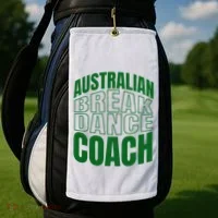 Australian Breakdance Coach Costume Golf Towel thumb 2