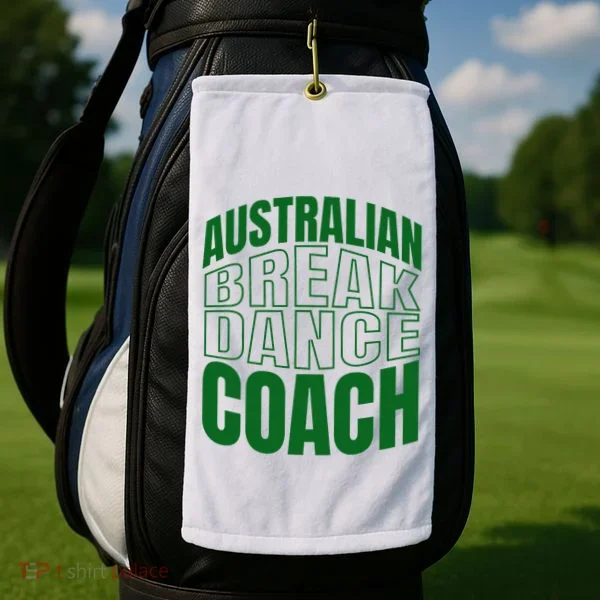 Australian Breakdance Coach Costume Golf Towel